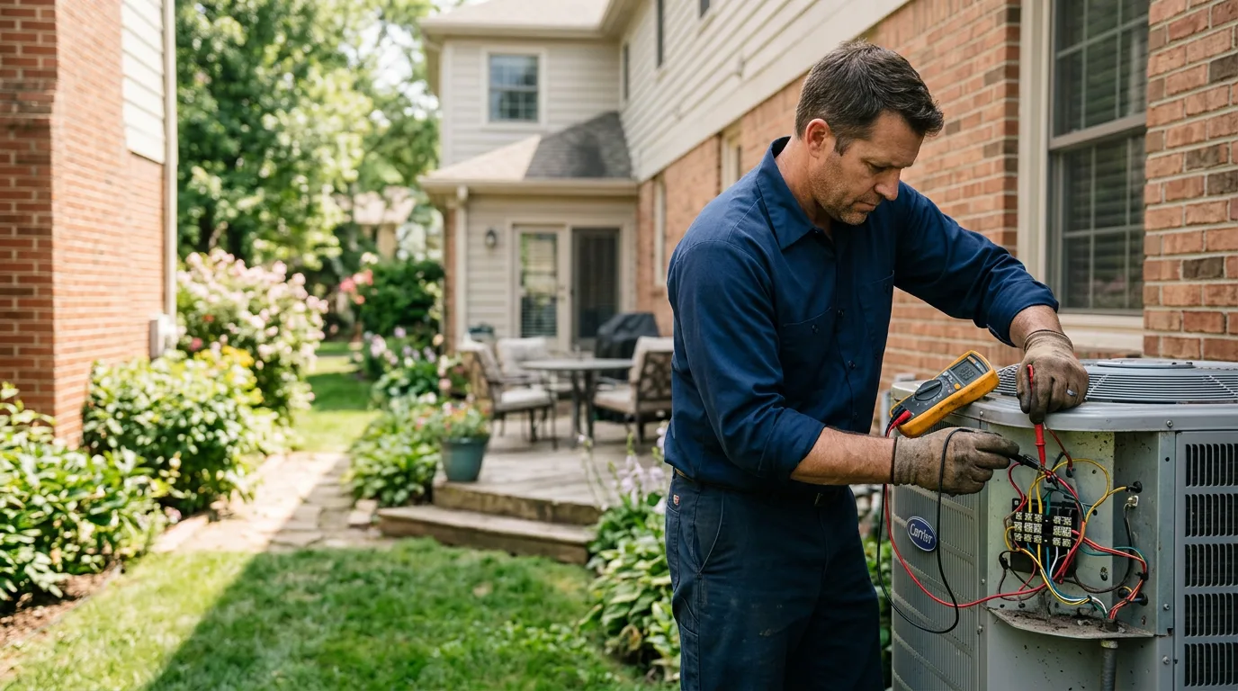 HVAC technician working near Salem, OH